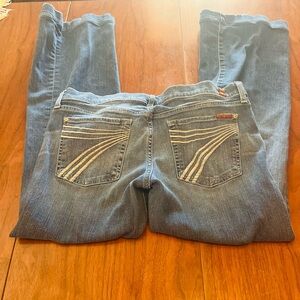 7 For All Mankind white pocket dojos